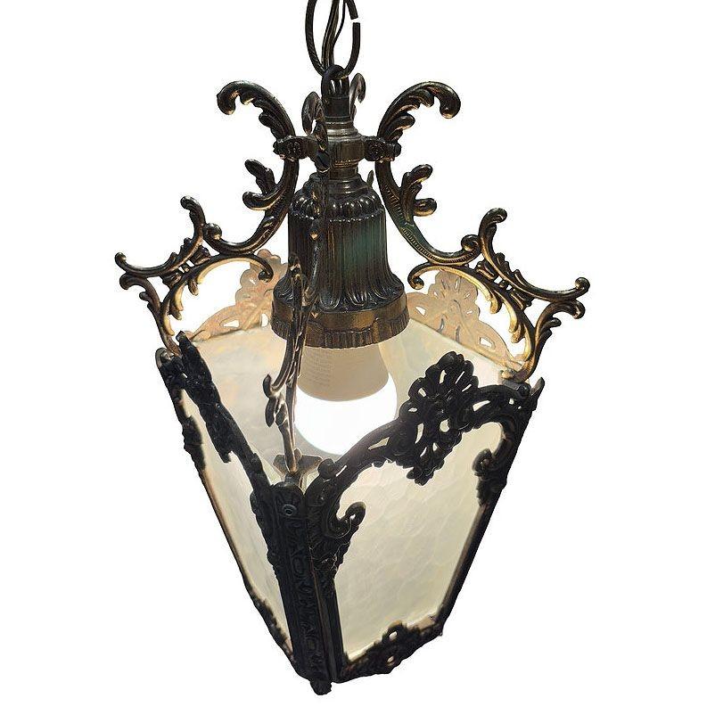 Lámpara colgante de latón estilo rococó italiano en venta 3