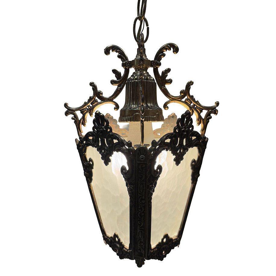 Lámpara colgante de latón estilo rococó italiano en venta 4