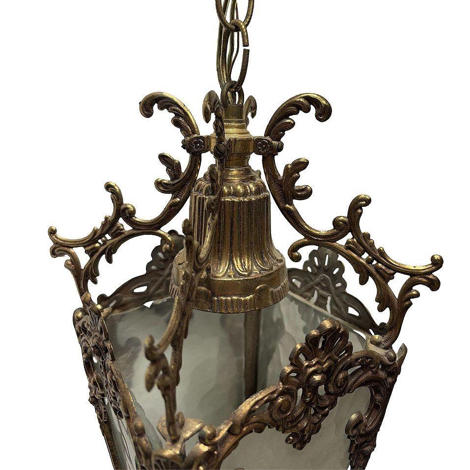 Lámpara colgante de latón estilo rococó italiano en venta 2