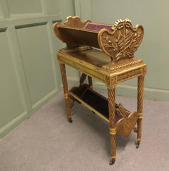 Italian Rococo 2 Tier Gold Book Trough This is a very romantic piece