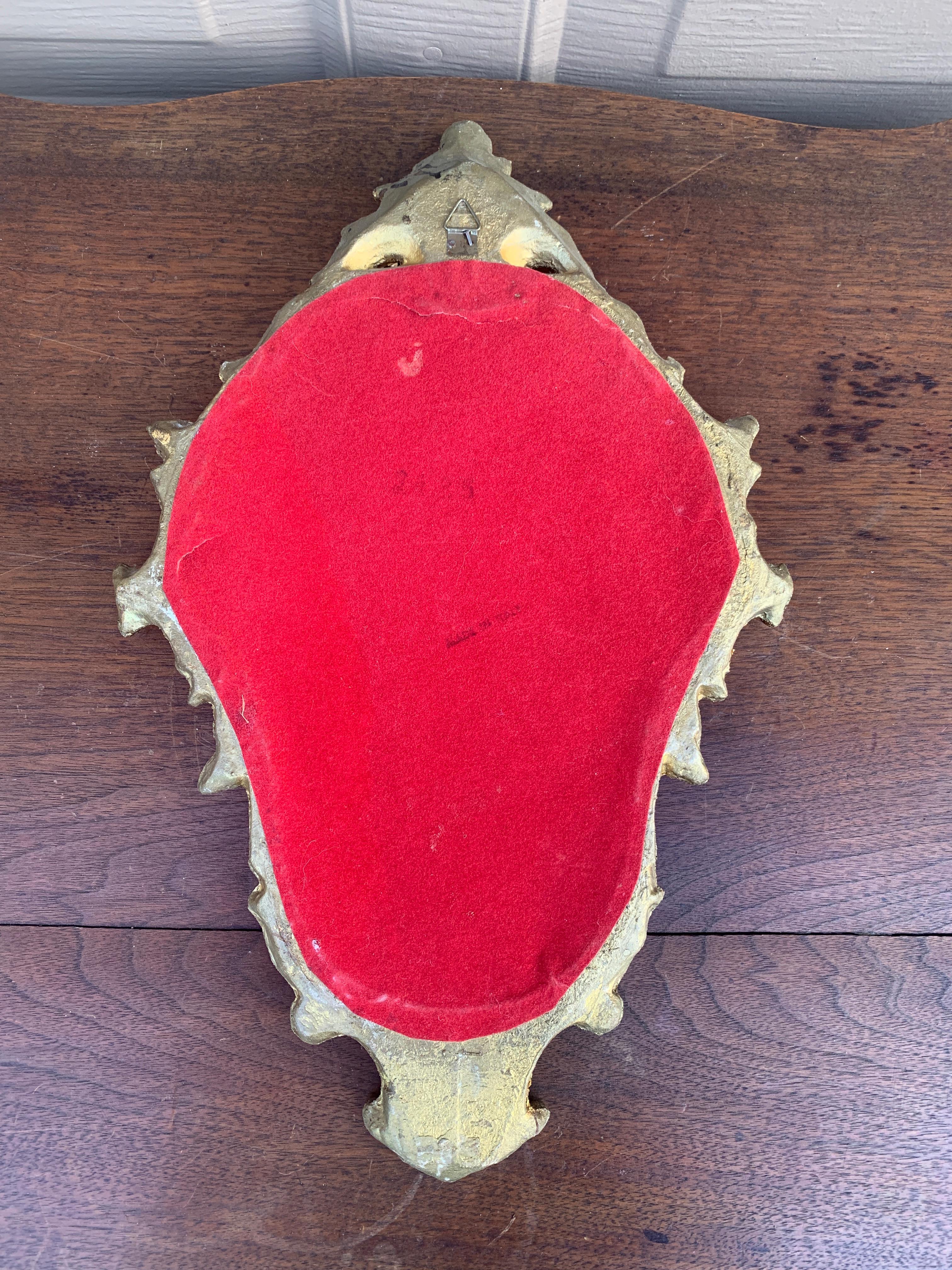 Italian Rococo Baroque Gilt Wood Wall Mirror For Sale 5