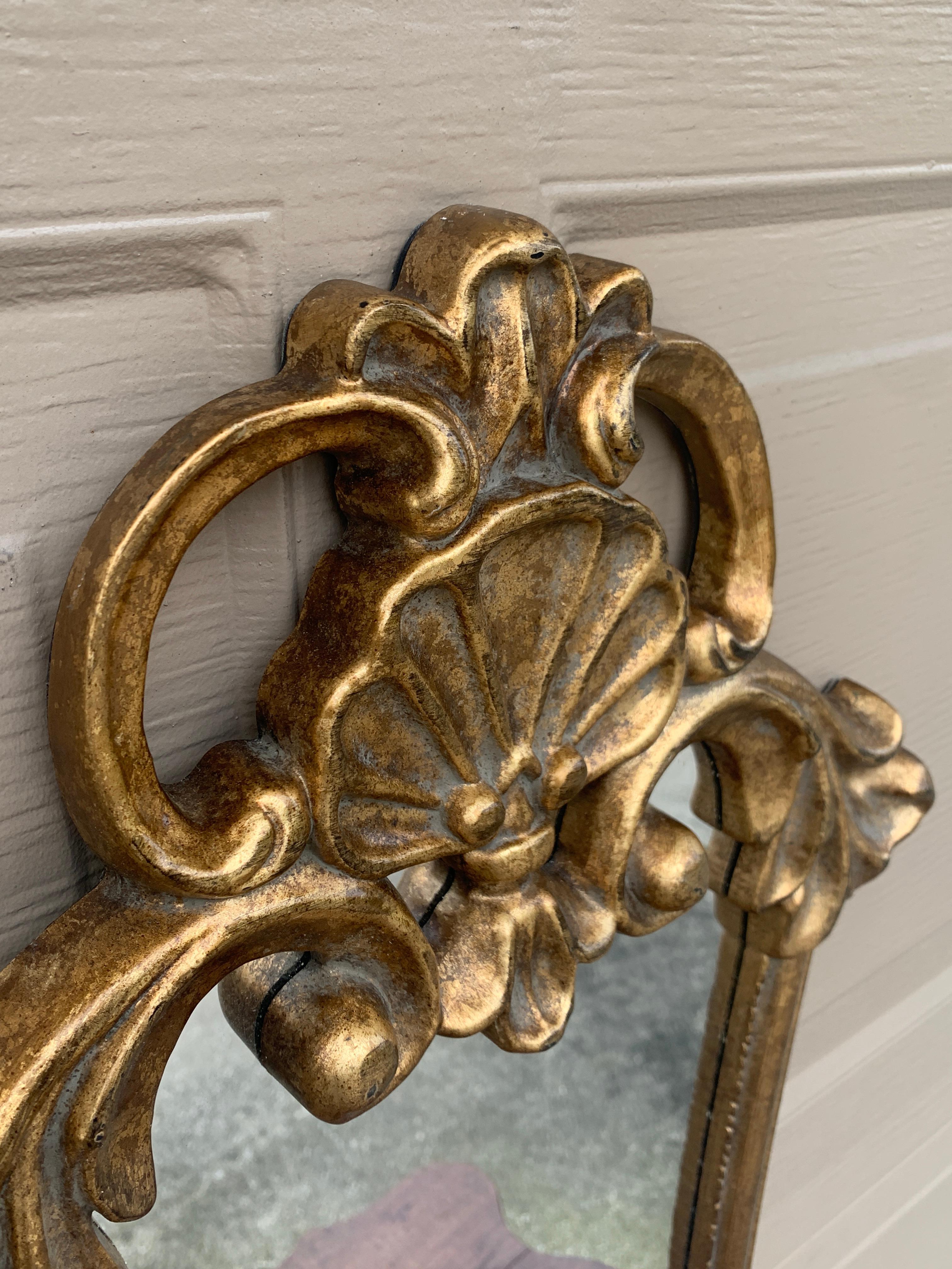 Italian Rococo Baroque Gold Wall Mirror 3