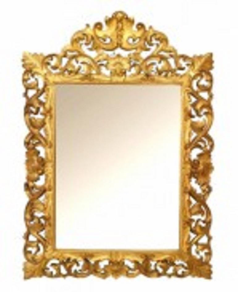 Neorococò Specchio da parete in legno dorato italiano in stile rococò fiorentino del XIX secolo in vendita