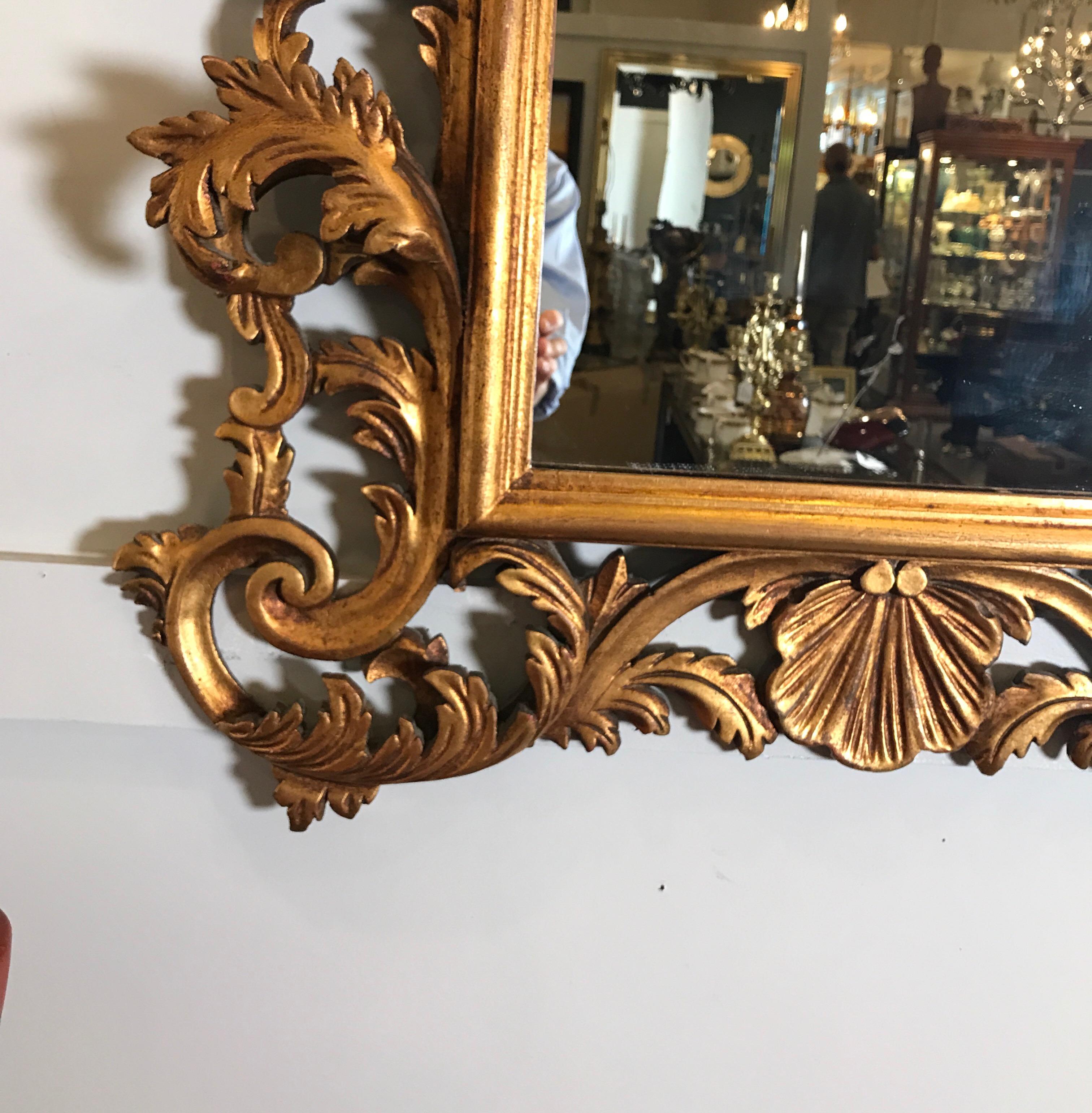 Italian Rococo Giltwood Mirror 7