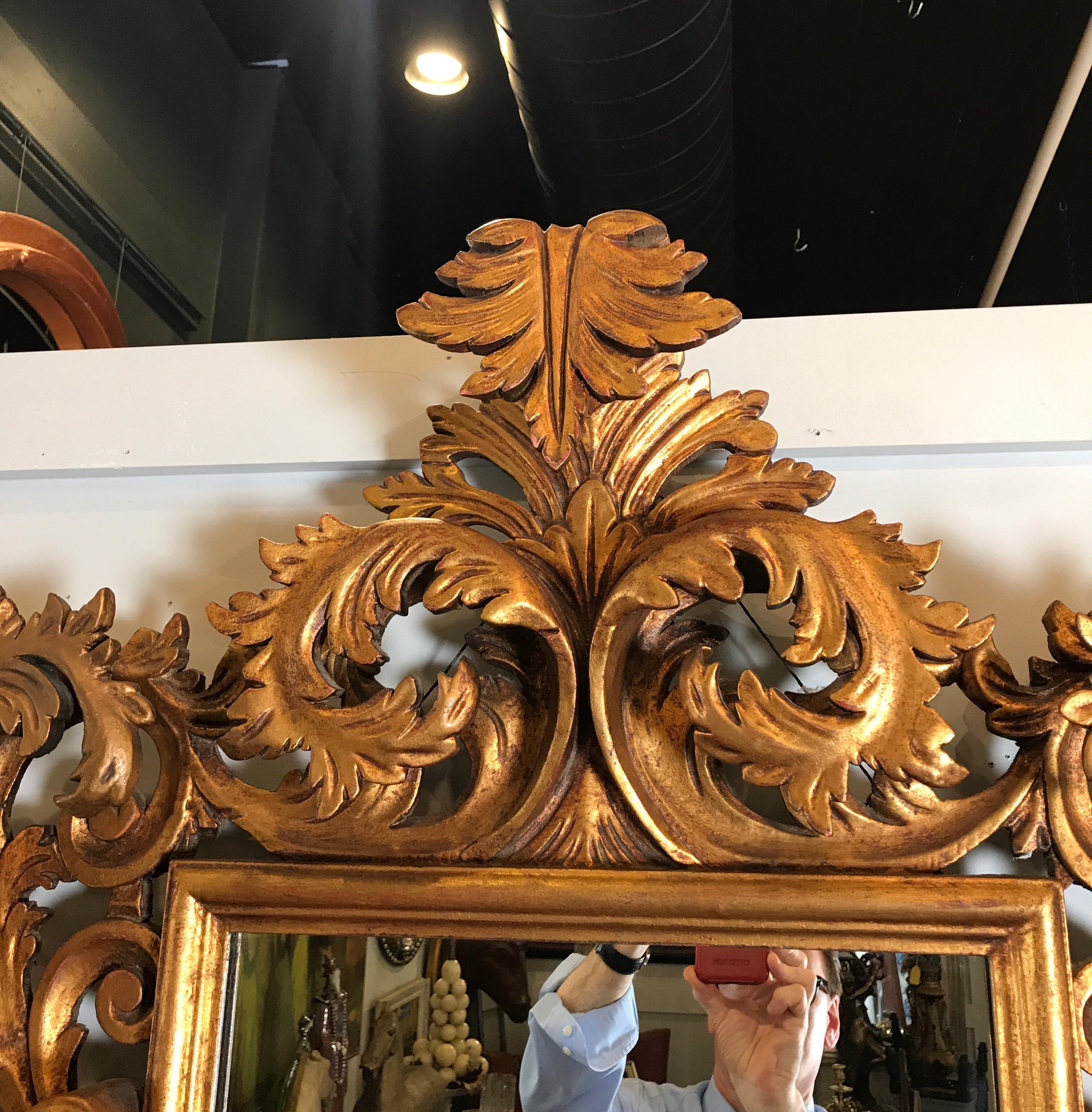 Italian Rococo Giltwood Mirror 1