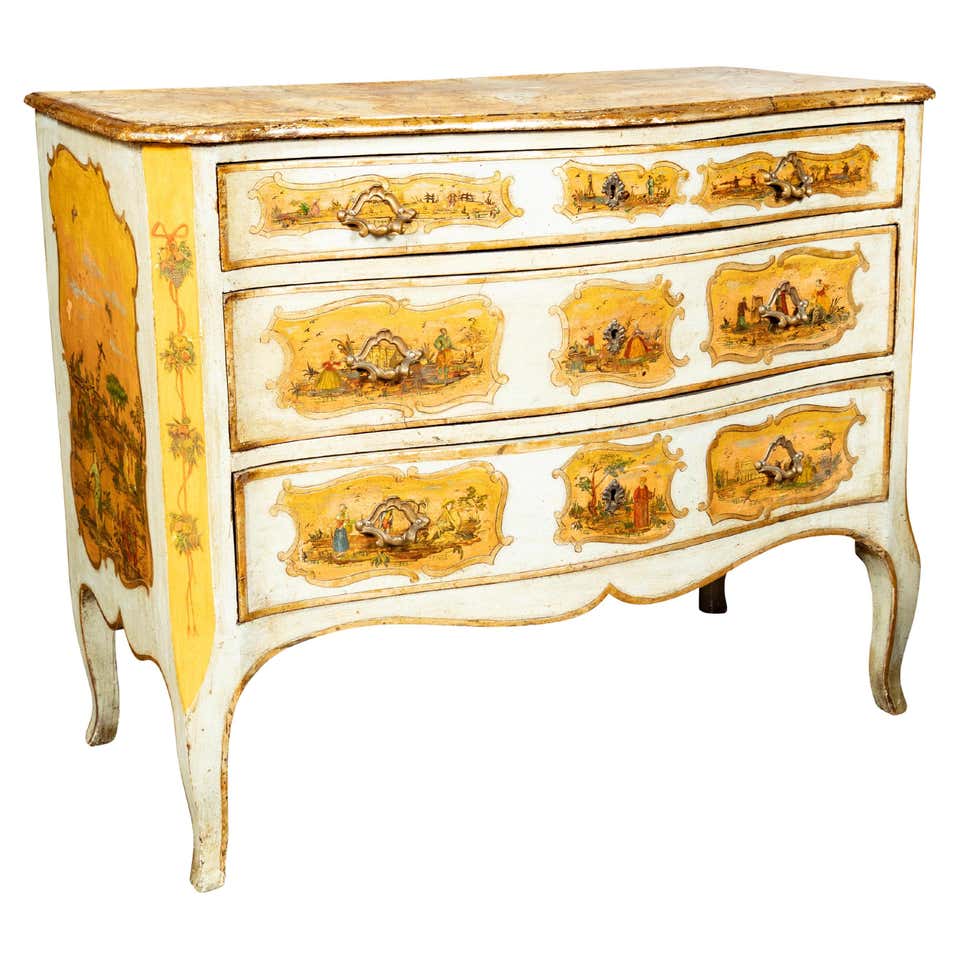 Italian Rococo Style Painted Commode For Sale at 1stDibs | italian ...