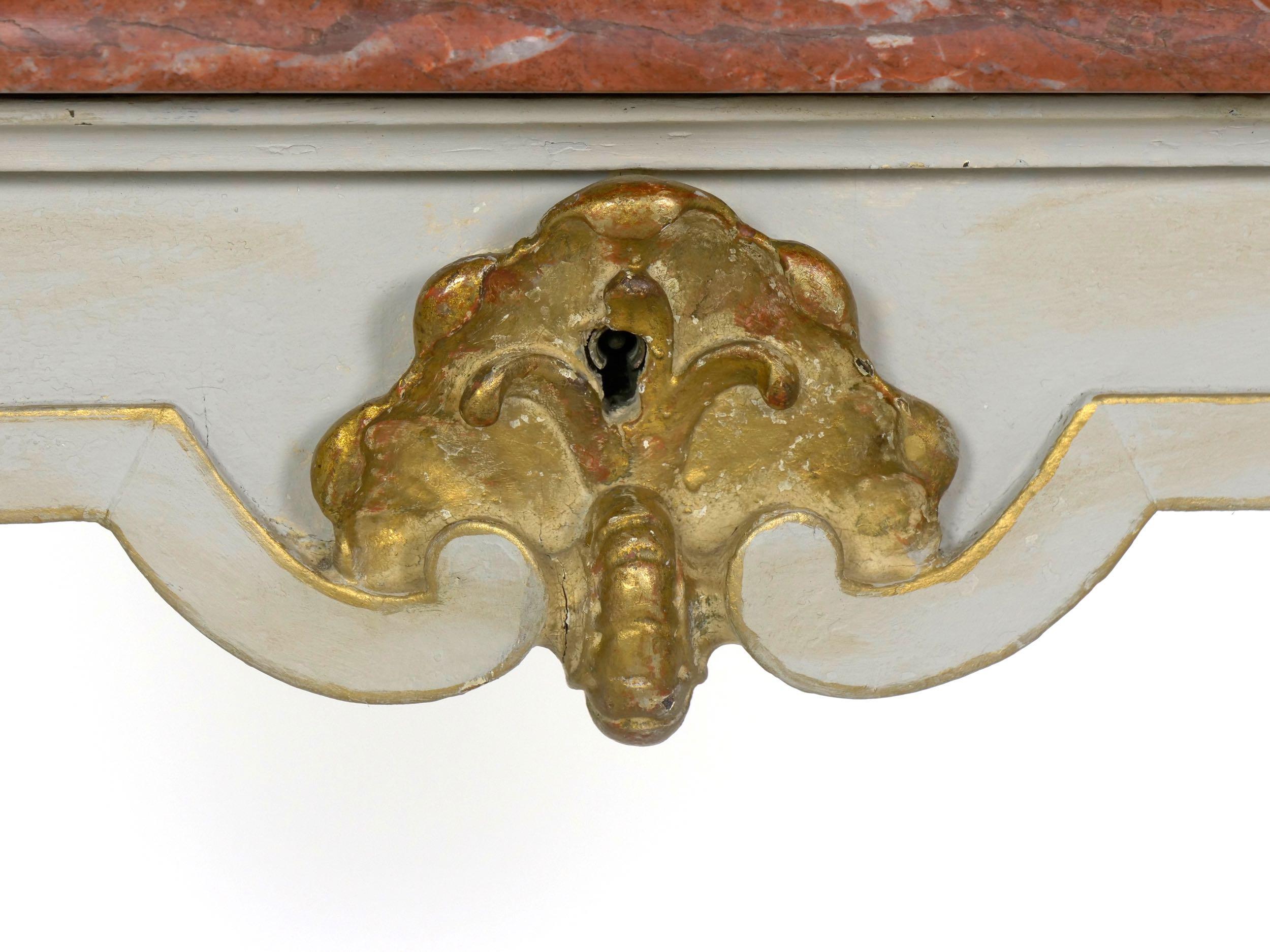 Italian Rococo Painted Antique Accent Console Table in Venetian Taste 5