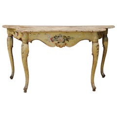 Italian Rococo Painted Console, Mid-18th Century