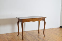 Italian Rococo Period Shaped Walnut Console or Center Table, mid 18th century