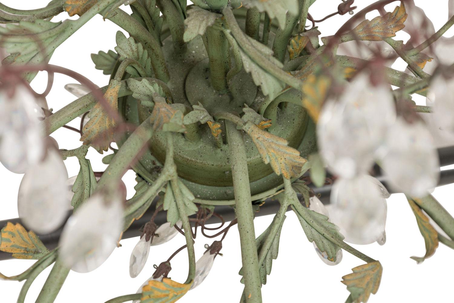 Cristallo Italian Rococo Style 10 Arm Chandelier in vendita