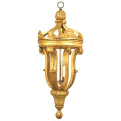 Italian Rococo Style Giltwood Hanging Lantern