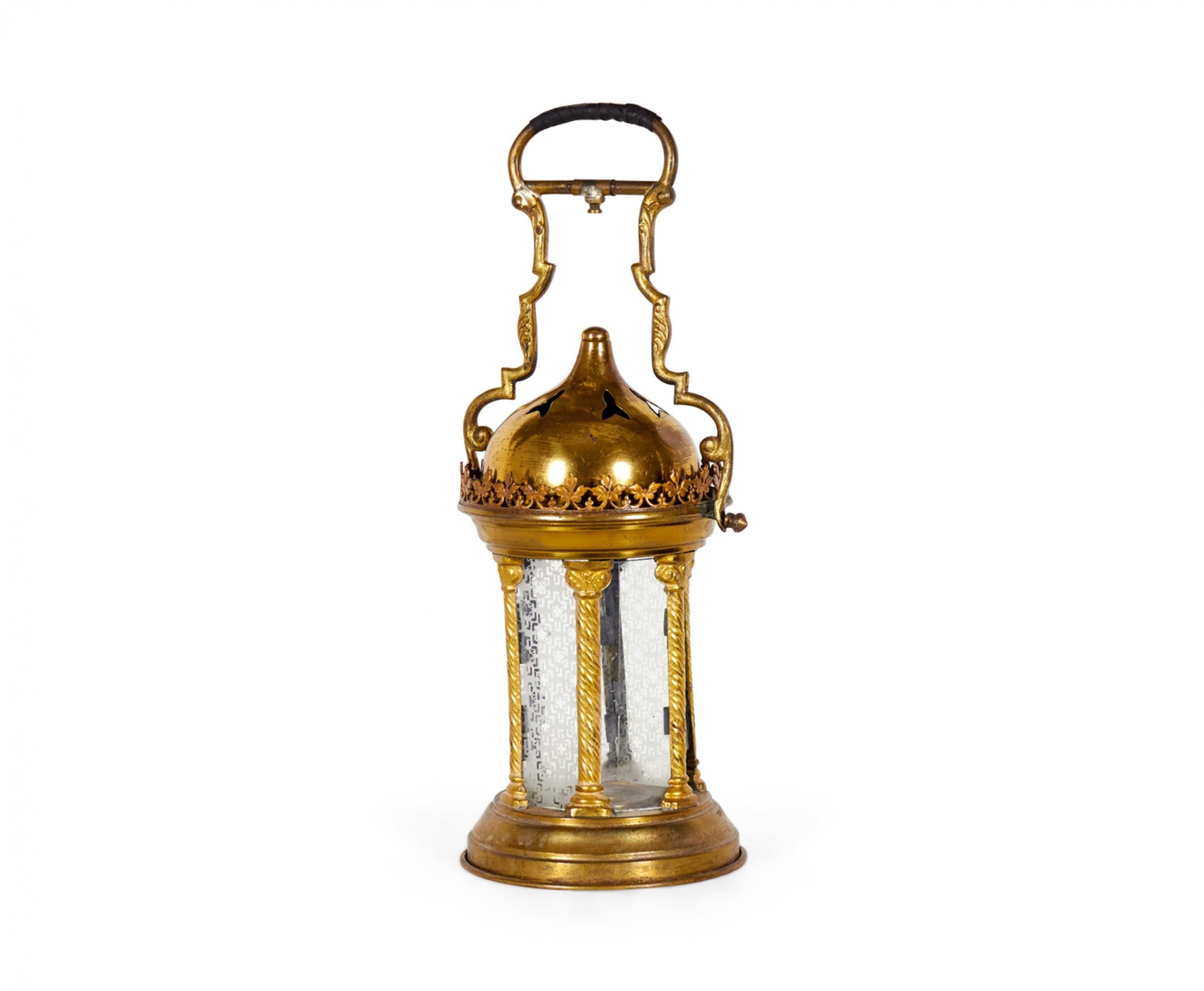 Italienische Handlaterne im Rokoko-Stil aus Messing im Angebot 4