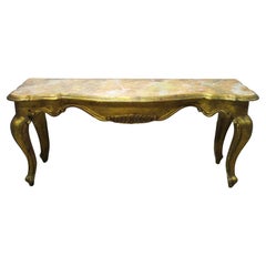 Italian Rococo Style Carved Giltwood Table Top Display Console, Circa 1960