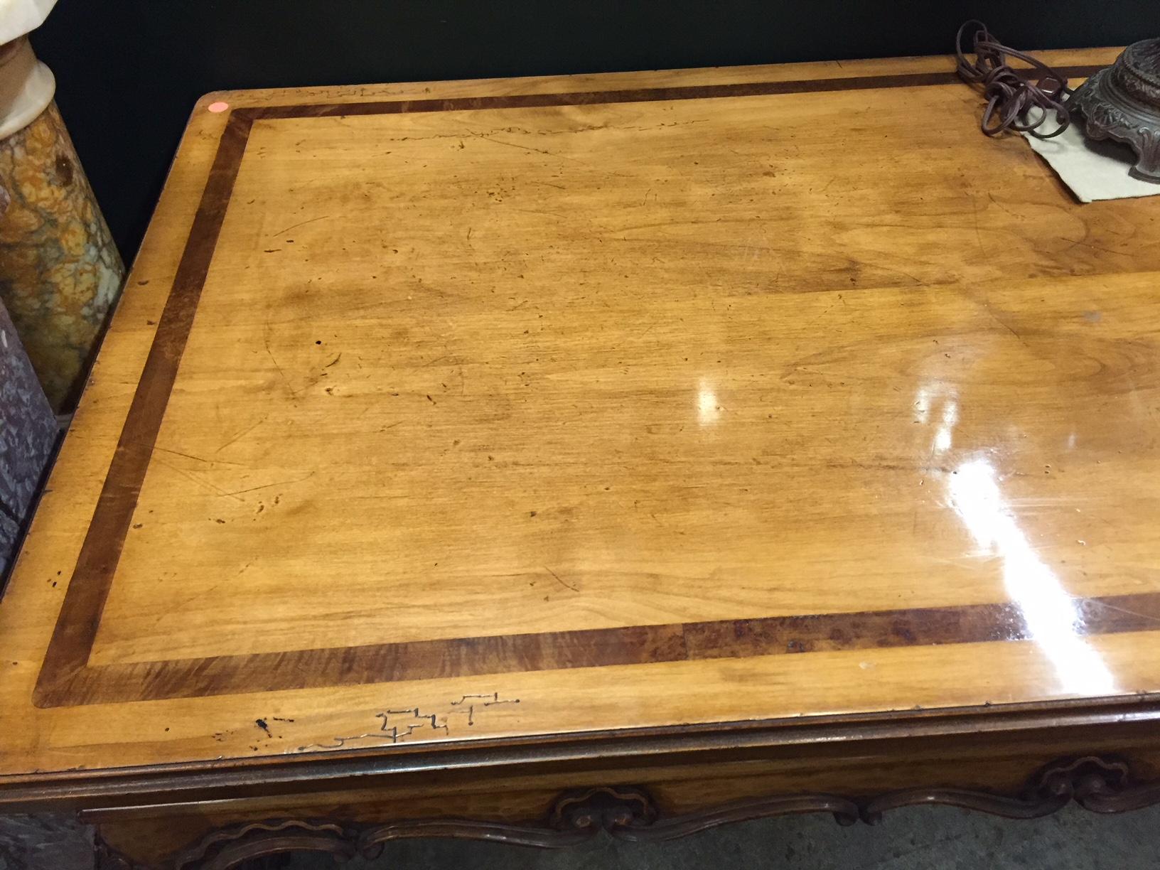Italian Rococo Style Fruitwood Long Table In Good Condition In Cypress, CA