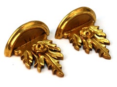 Italian Rococo Style Giltwood Wall Brackets