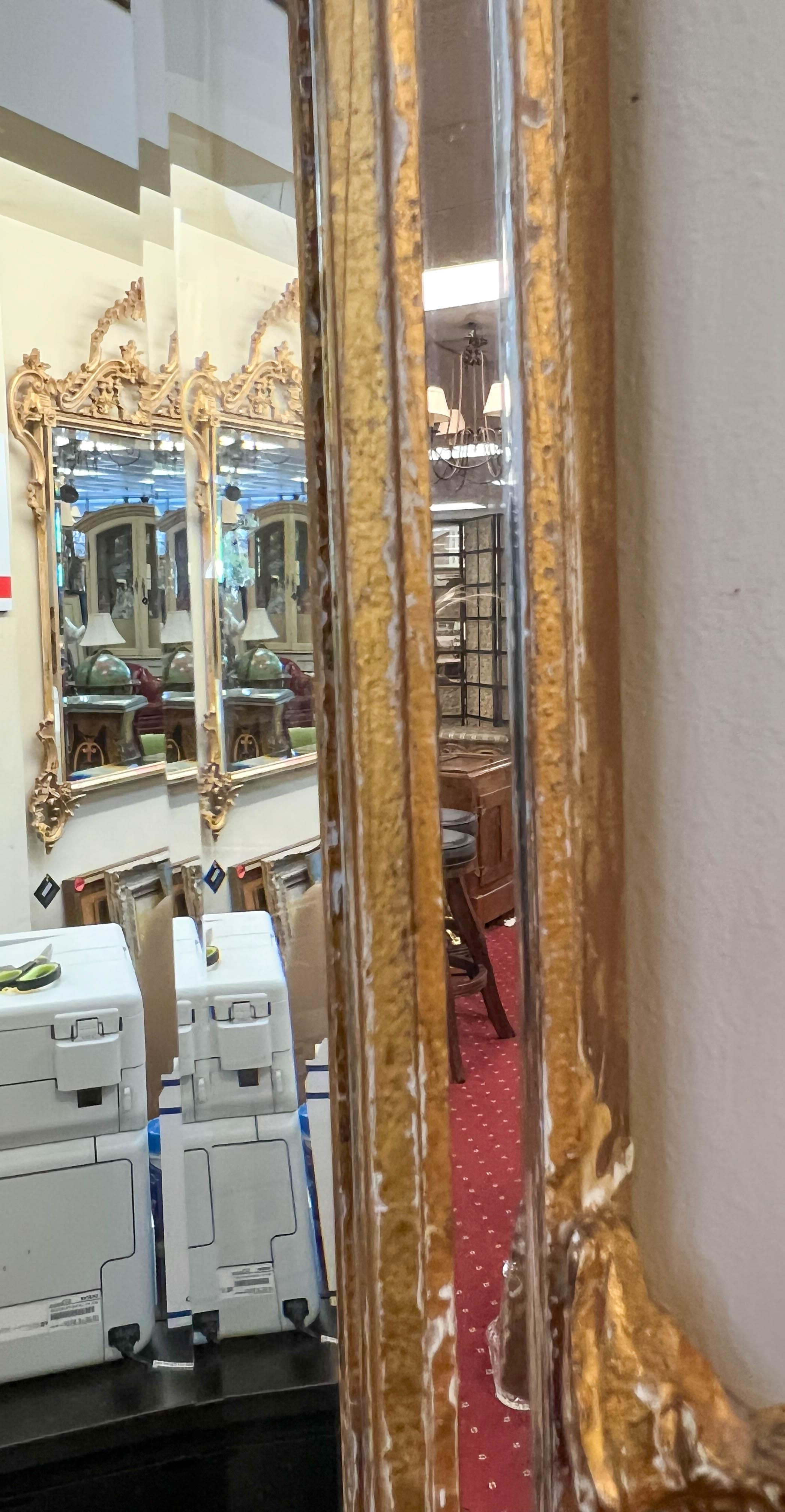 Italian Rococo Style Giltwood Wall Mirror by La Barge In Good Condition In Palm Beach Gardens, FL