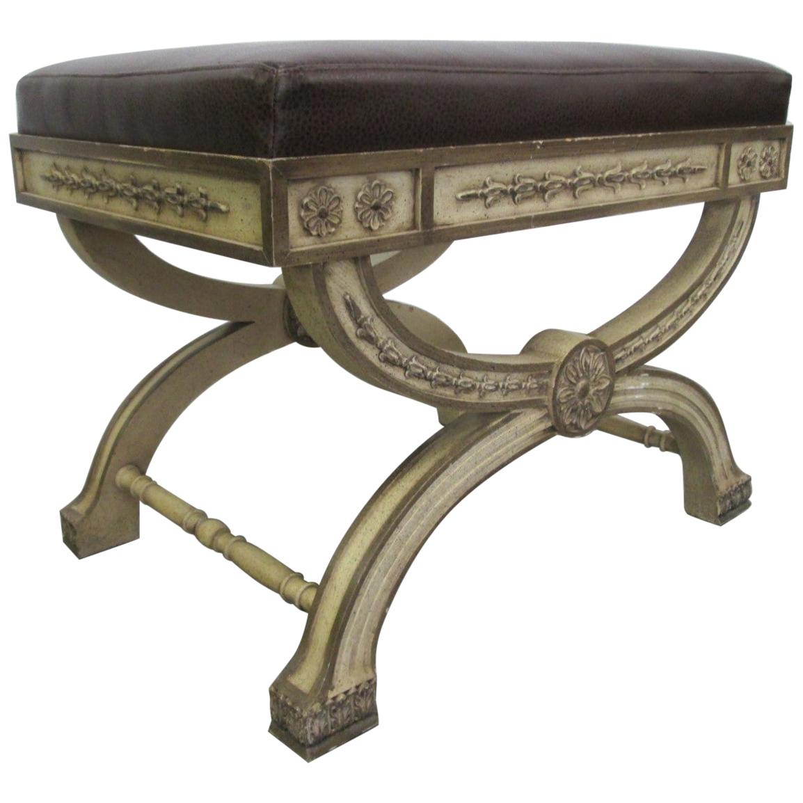 Painted Bentwood Bench at 1stDibs