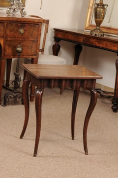 Italian Rococo Style Walnut and Oak Side Table, circa 1880