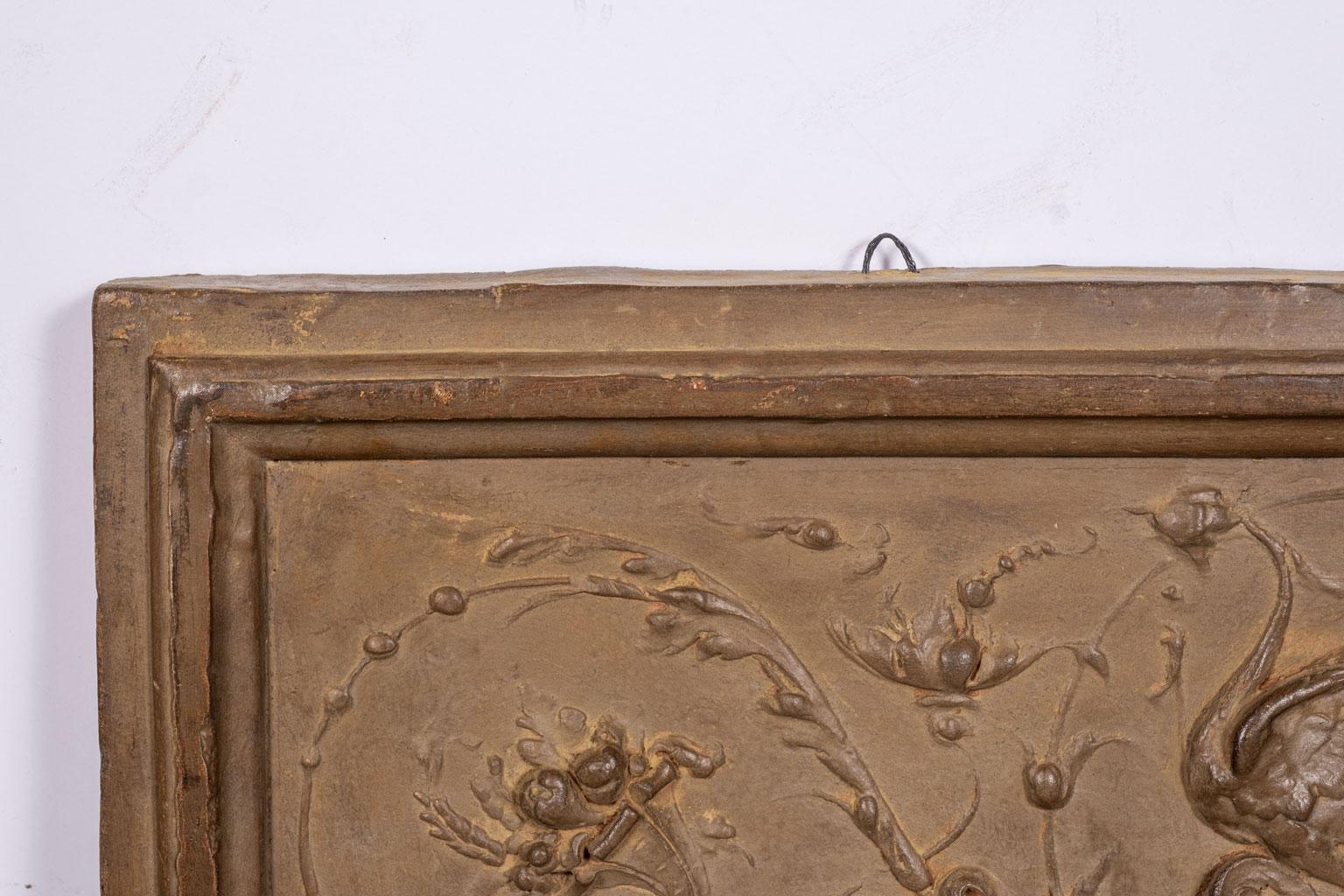 Hand-Crafted Italian Rococo Terracotta Frieze For Sale