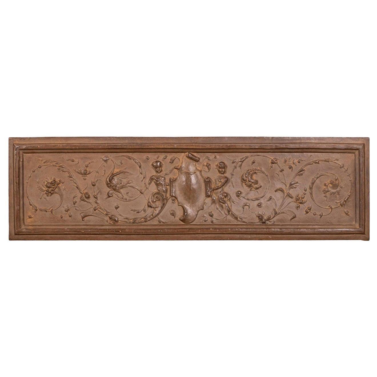 Italian Rococo Terracotta Frieze For Sale