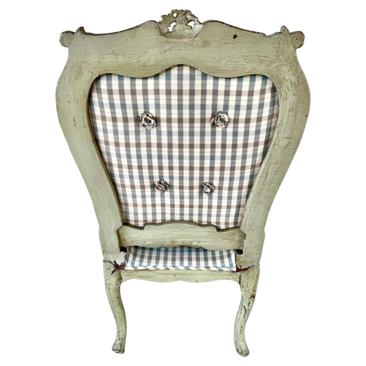 Pareja de sillones tapizados rococó italianos en venta 2
