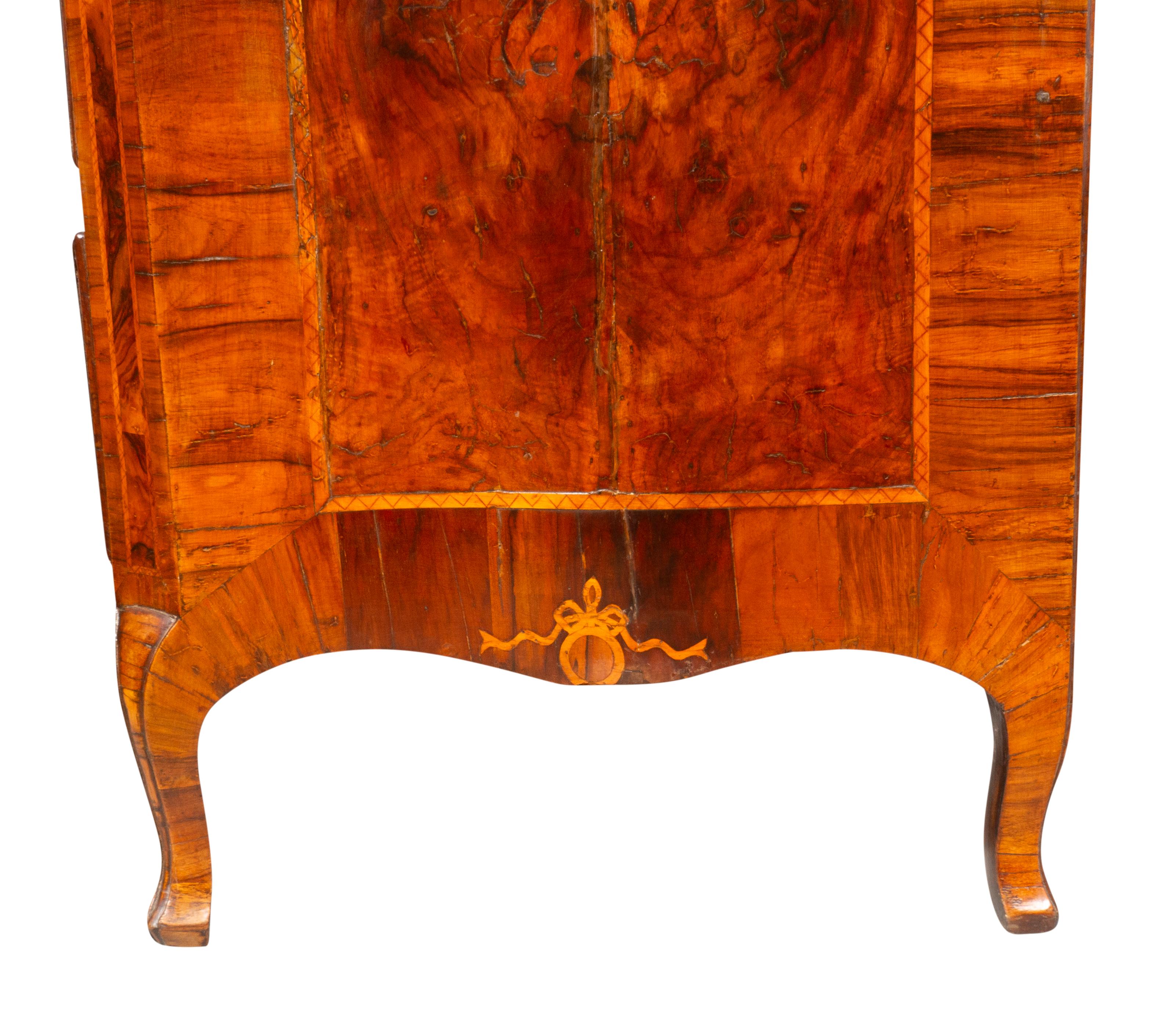 Italian Rococo Walnut Commode For Sale 7