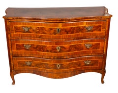 Italian Rococo Walnut Commode