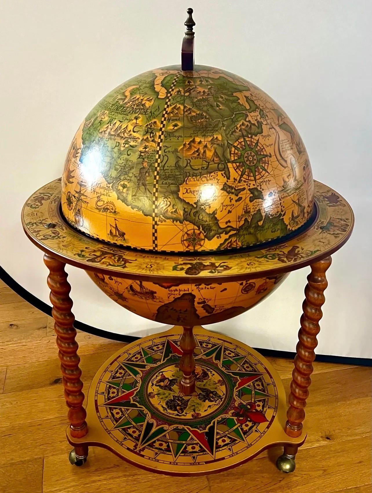 globe bar cart