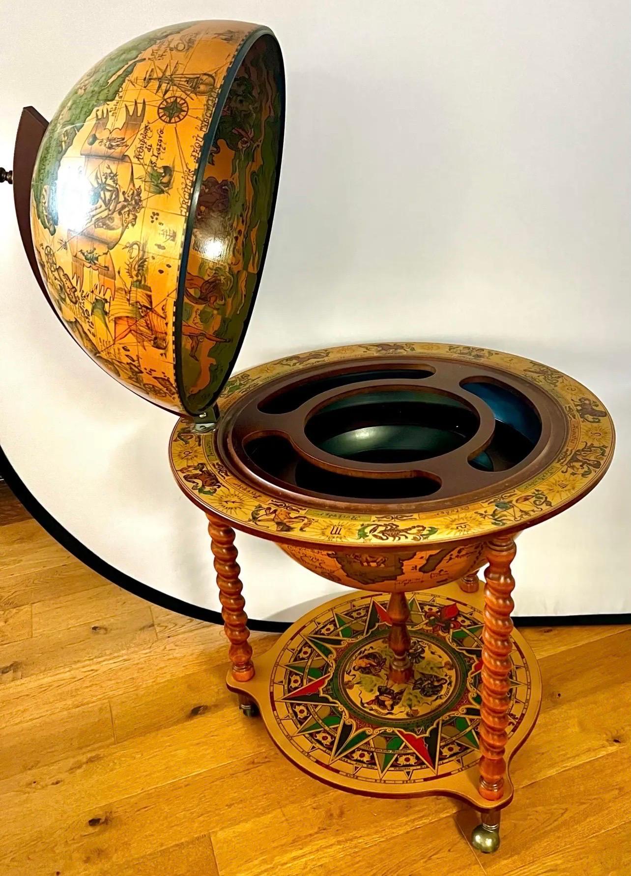 globe bar trolley