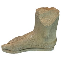 Italian Roman Grand Tour Marble Sculpture of a Sandaled Foot