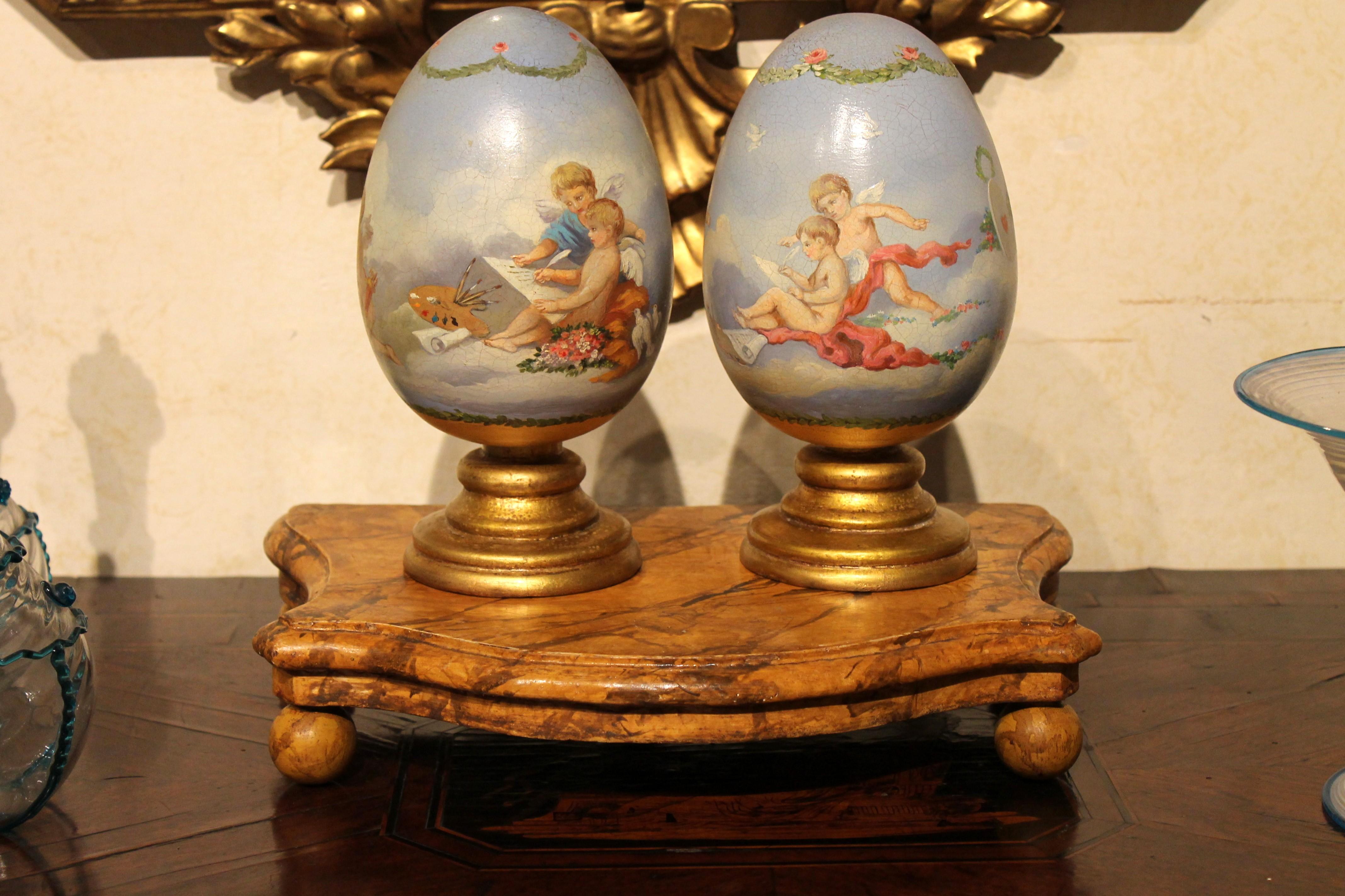 decorative ceramic eggs