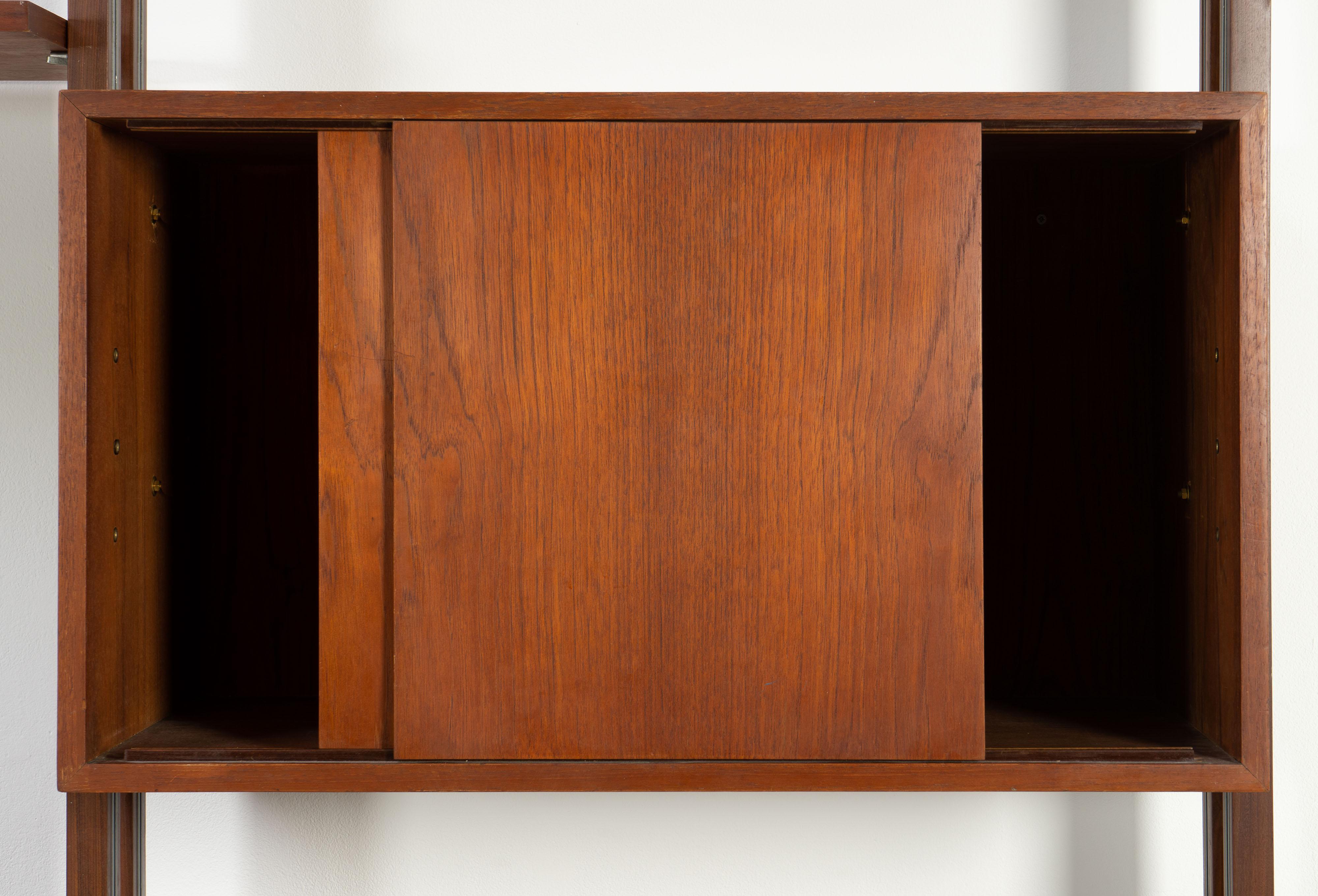 Italian Room Divider Book-Shelf by Paolo Tilche Made in Italy, 1960s, Teak 4