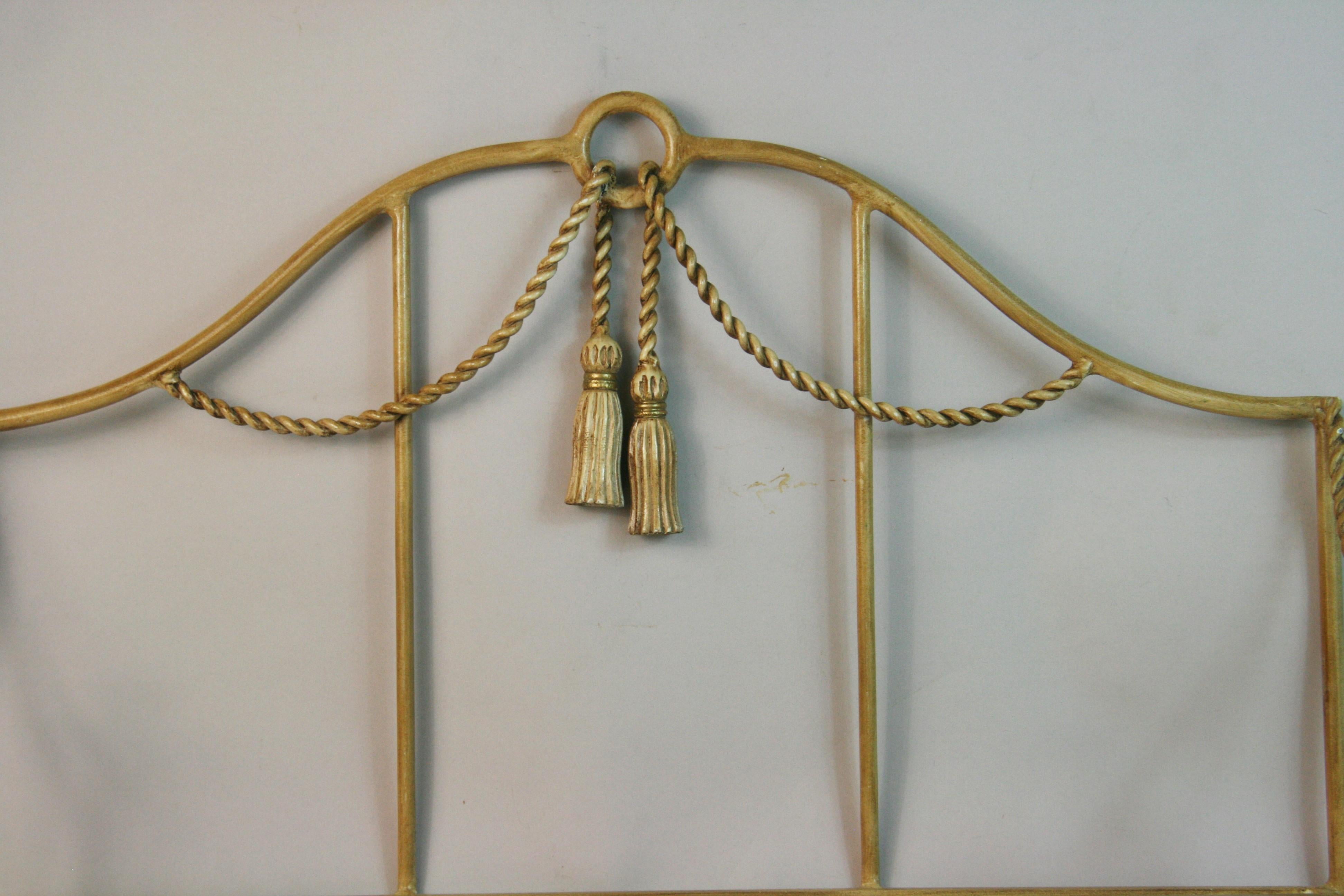 Mid-20th Century Italian Rope and Tassel Shelf For Sale