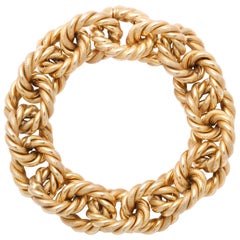 Italian Rope Gold Bracelet with Invisible Clasp