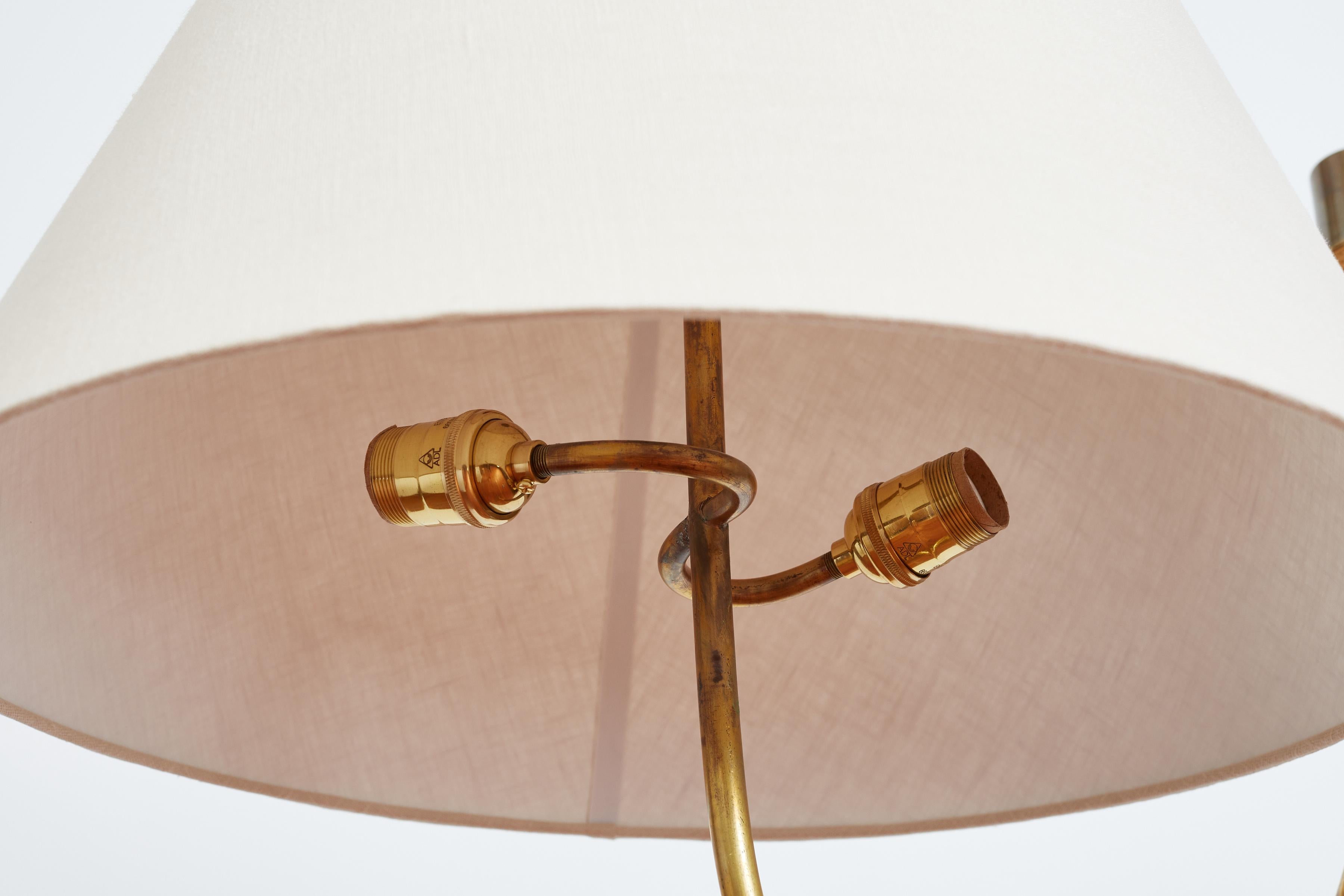 Italian Rope & Leather Floor lamp - 1950s For Sale 10