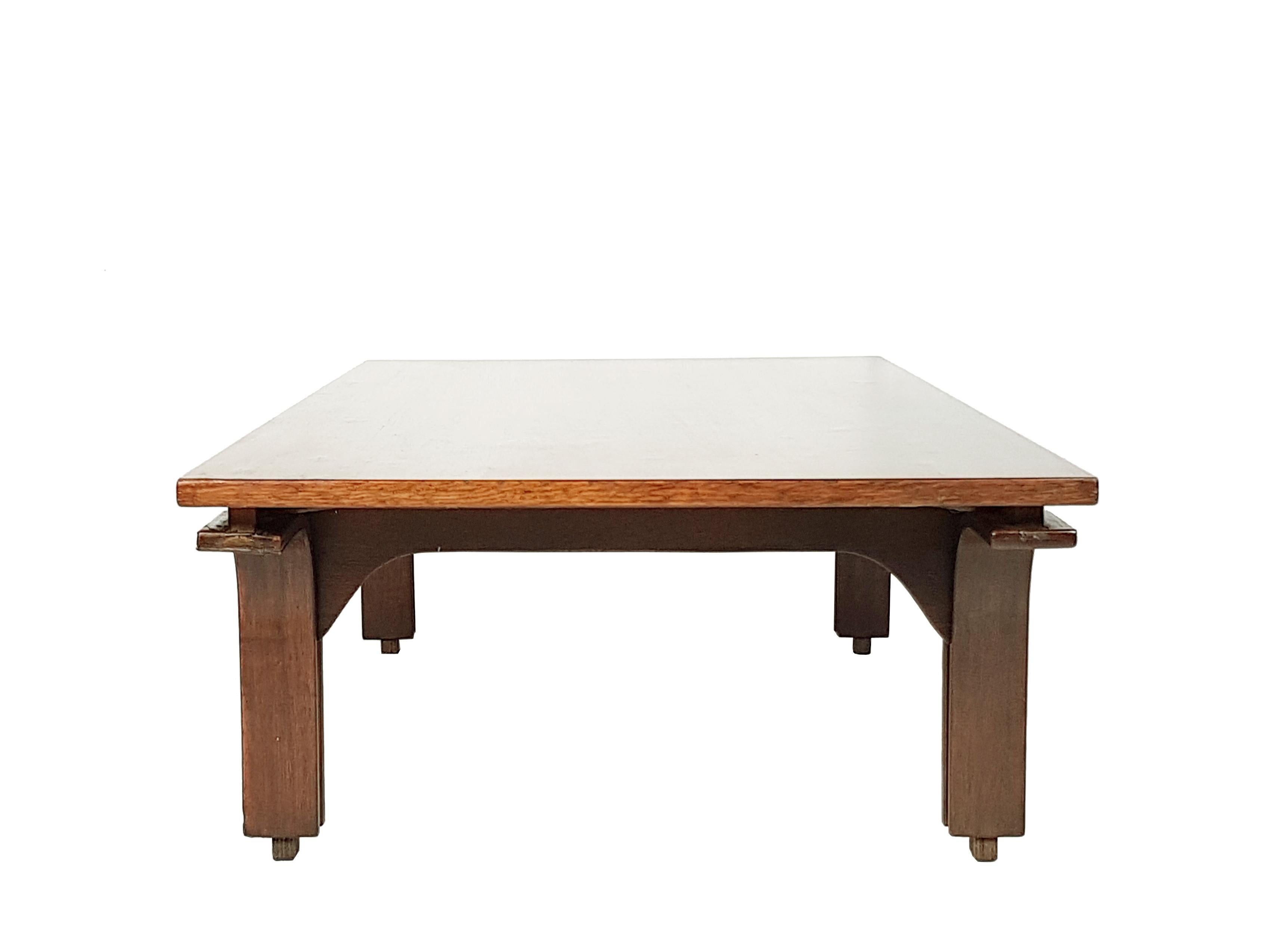 Rosewood Italian Stained Wooden 1960s Coffee Table by Gianfranco Frattini for Bernini