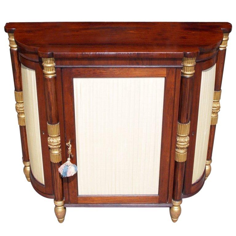 Italian Rosewood and Gilt Console For Sale at 1stDibs