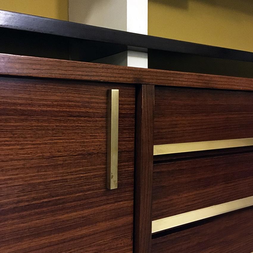 Italian Rosewood and White Wooden Extenso Bookcase by AMMA Torino, 1960s 7