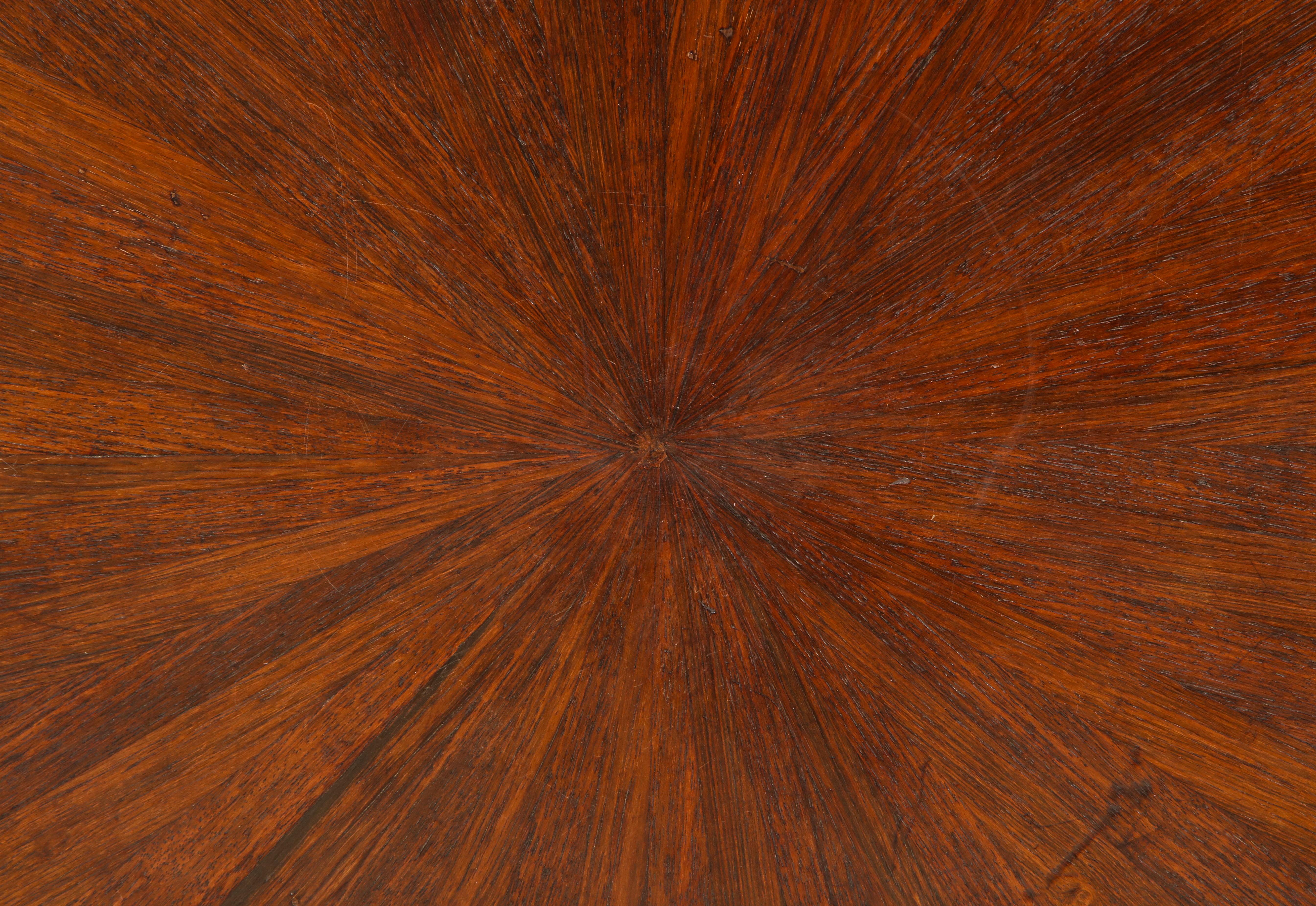 Italian Rosewood Circular Side Table 4