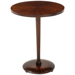 Italian Rosewood Circular Side Table