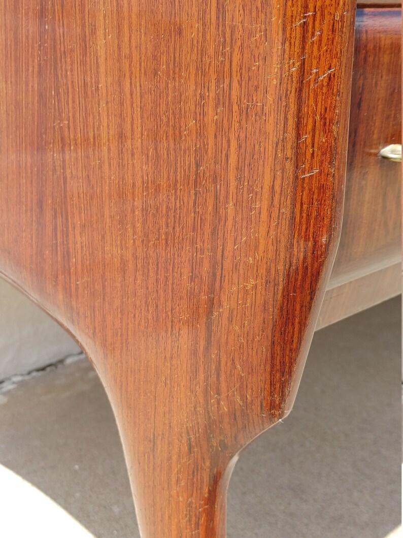 20th Century Italian Rosewood Herringbone Pattern Dresser For Sale