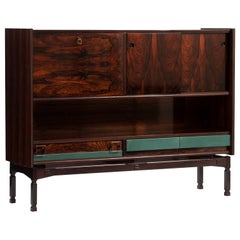 Italian Rosewood Highboard and Dry Bar