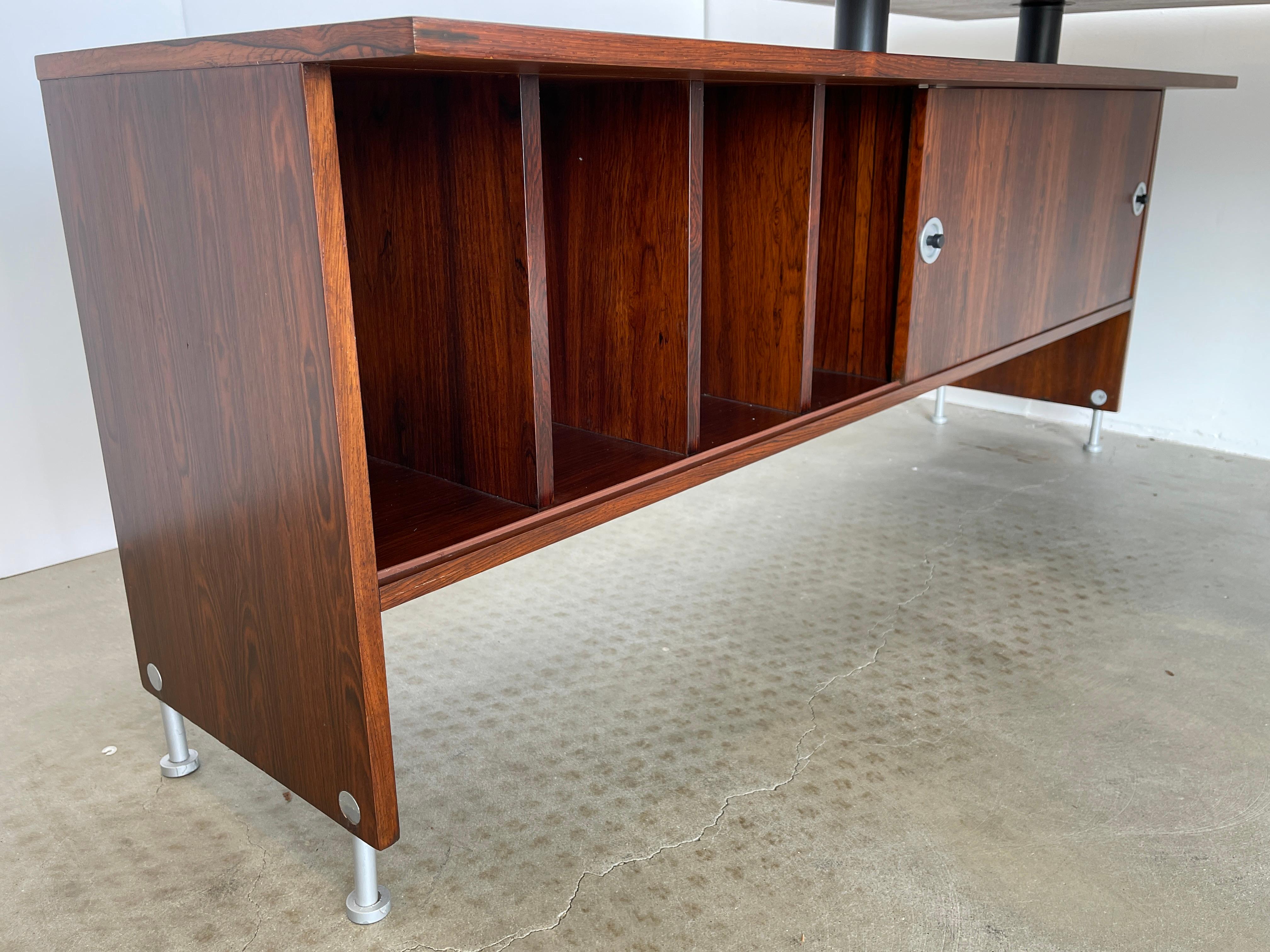 Italian Rosewood Partner's Desk 4