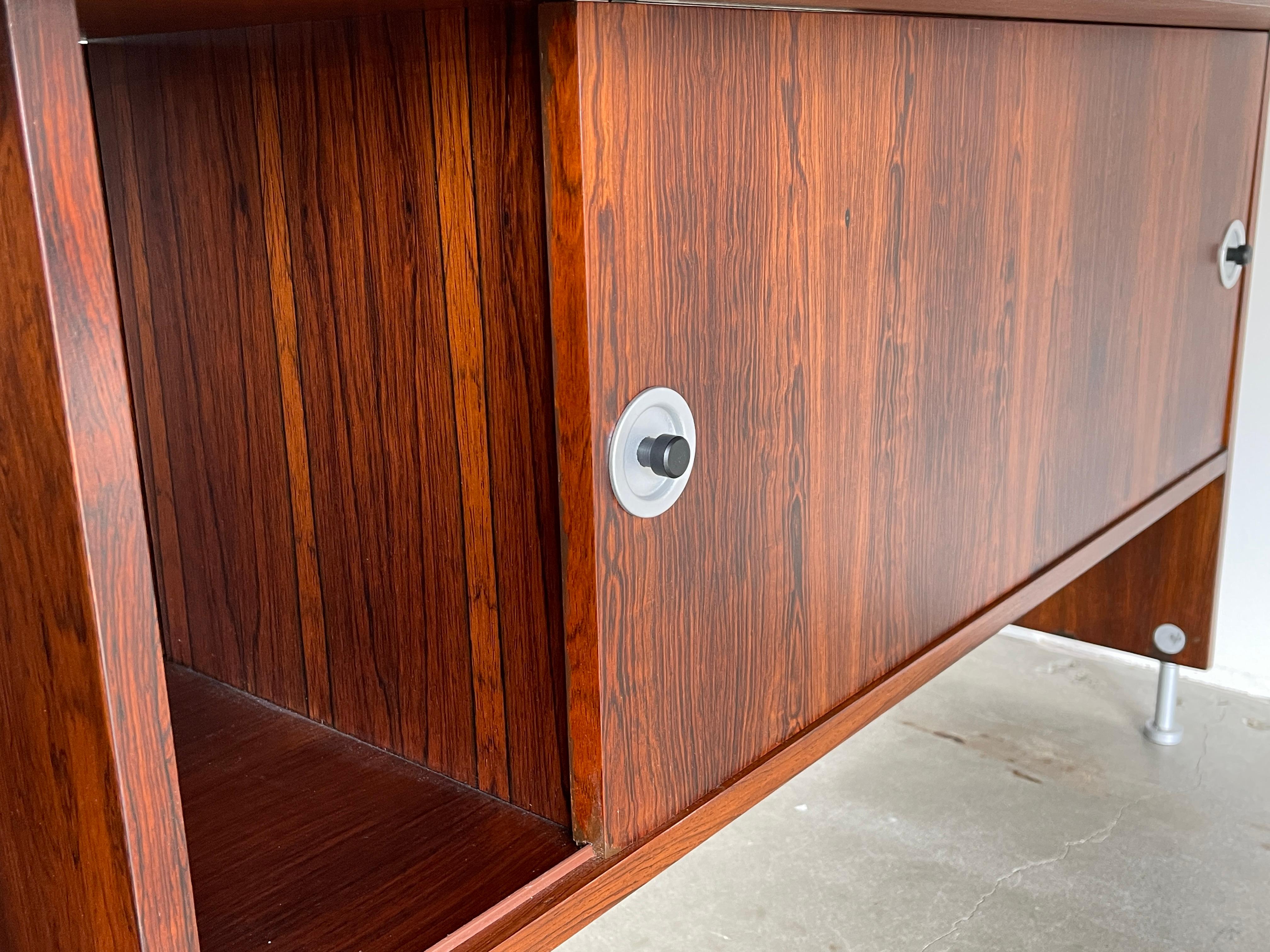 Italian Rosewood Partner's Desk 5