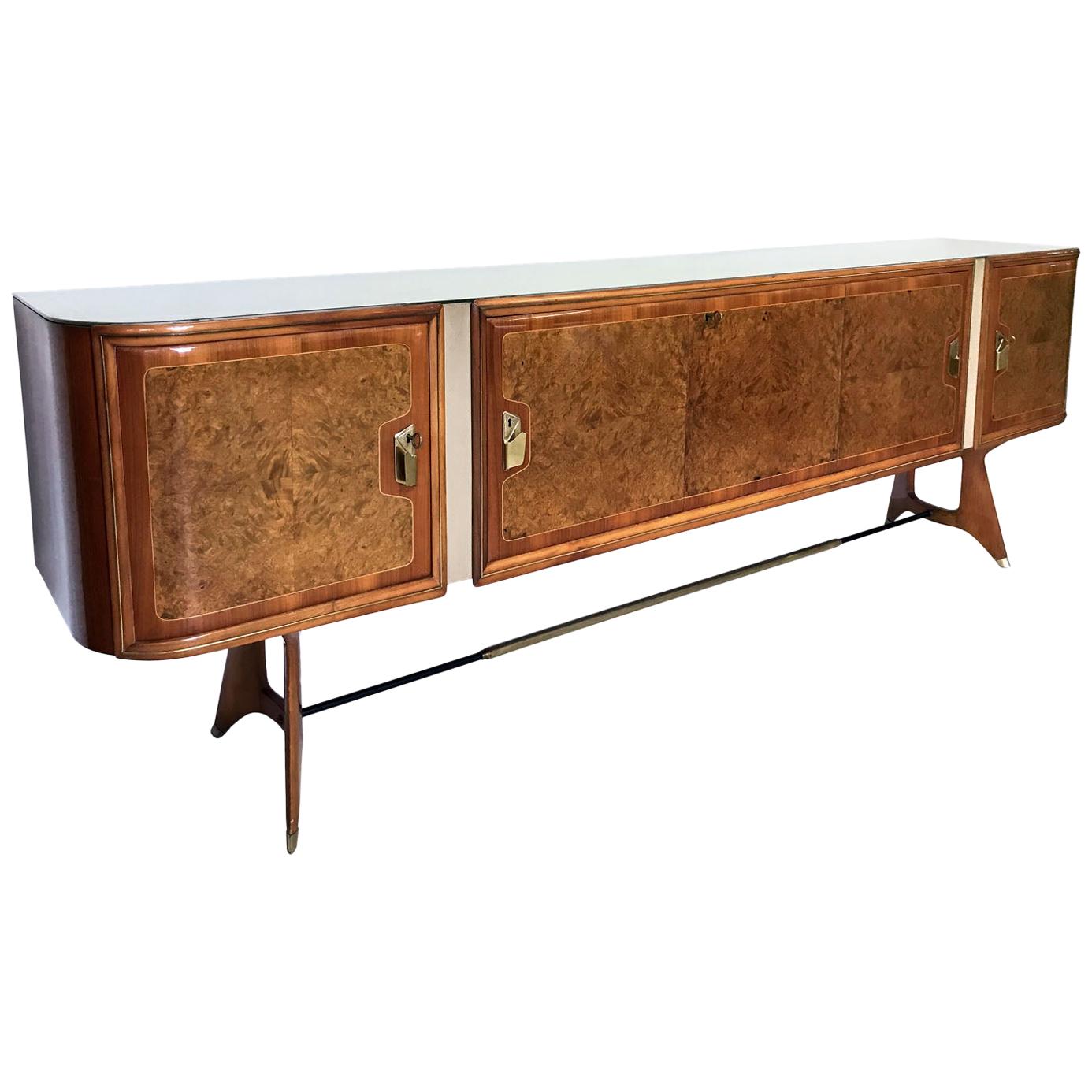 Italian Sideboard with Birch Briar Root by Vittorio Dassi, 1950s