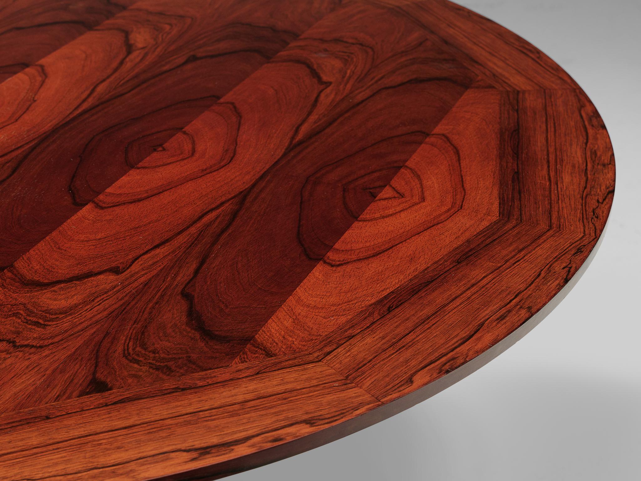 Italian Rosewood Table with Adjustable Height 1