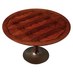 Italian Rosewood Table with Adjustable Height