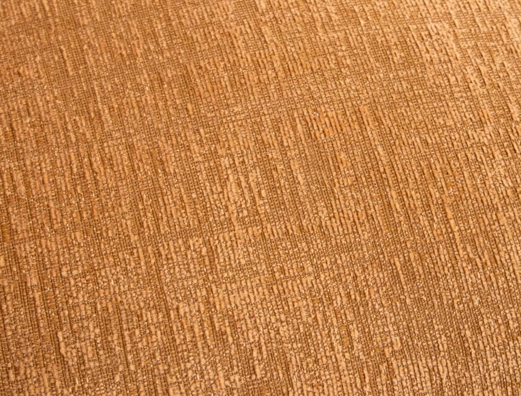 Set of Six Italian Rosewood Dining Chairs, tan upholstery with single button to center, circa 1930, apparently unmarked. 34.5