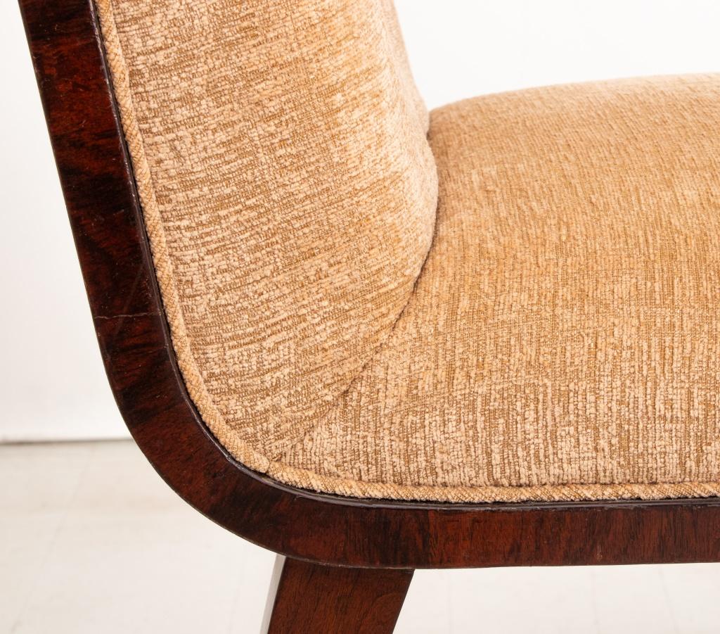Mid-Century Modern Italian Rosewood Upholstered Dining Chairs, 6