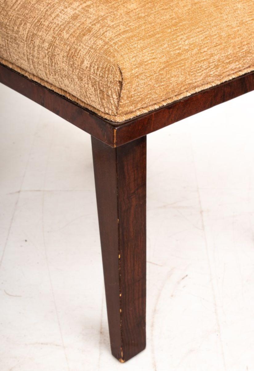 Upholstery Italian Rosewood Upholstered Dining Chairs, 6
